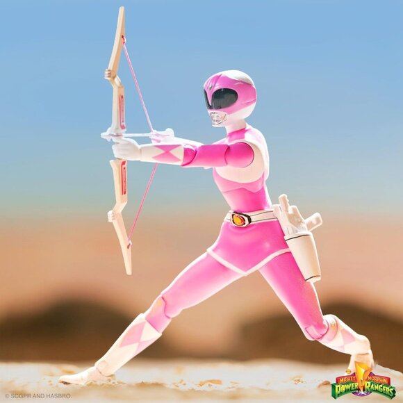 Mighty Morphin Power Rangers ULTIMATES! Pink Ranger Action Figure by SUPER7 MINT - Picture 10 of 12